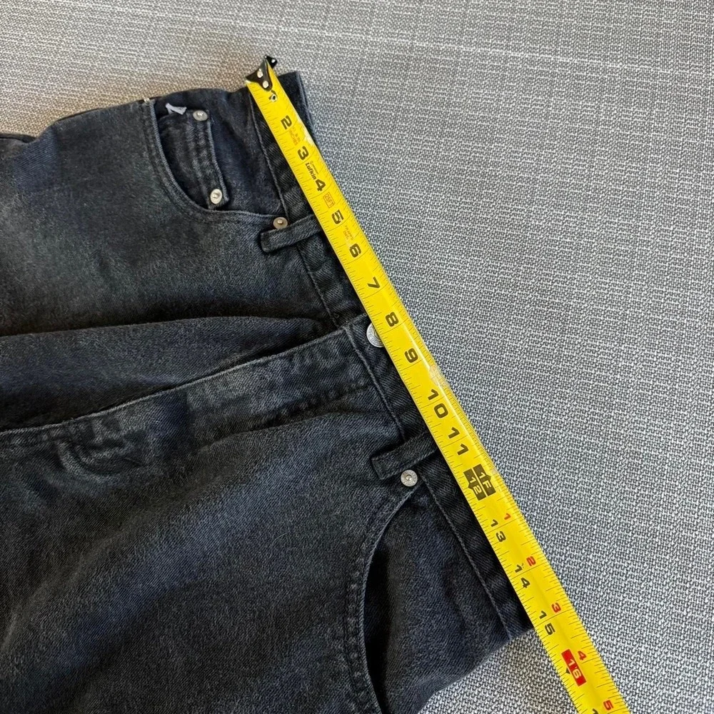 Route 66 vintage black cotton denim relaxed fit shorts size 11/12